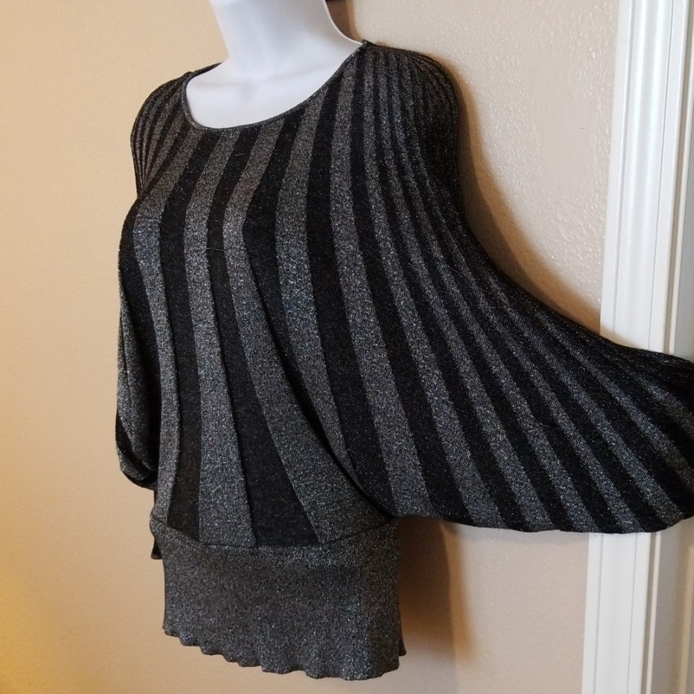 Shimmery Black and Silver Sweater